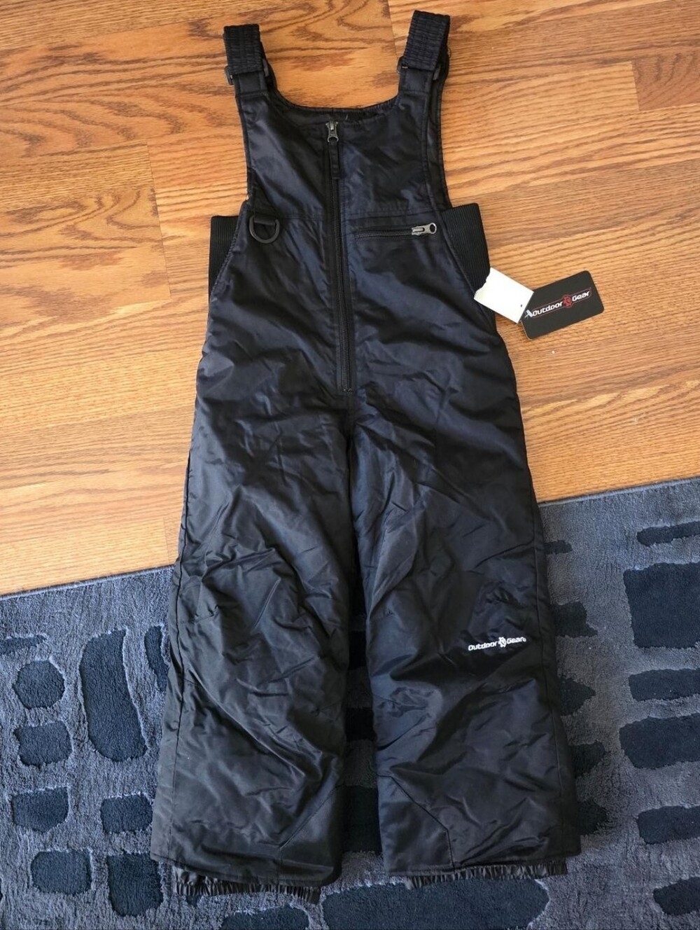 Boys Outdoor Gear Black Snow Bib Overall Adjustable